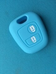 (Sky Blue Ei logoa) 2 painikekotelo Peugeotille 107 206 307 207 408 Citroen C2 C3 C4 Berlingo Xsara Picassolle Toyota Aygo Straight Key hinta ja tiedot | Lisätarvikkeet autoiluun | hobbyhall.fi