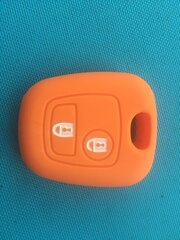 (Oranssi ilman logoa) 2 painikekotelo Peugeot 107 206 307 207 408 Citroen C2 C3 C4 Berlingo Xsara Picasso Toyota Aygo Straight Key -avain hinta ja tiedot | Lisätarvikkeet autoiluun | hobbyhall.fi