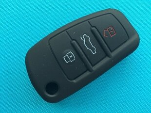 (Musta) 1kpl uusi vaihtoavaimen kotelon kansi Audi A3 A4 A6 A8 TT Q7 S6 3 painikkeelle Smart Flip Fob Blank Shell hinta ja tiedot | Lisätarvikkeet autoiluun | hobbyhall.fi