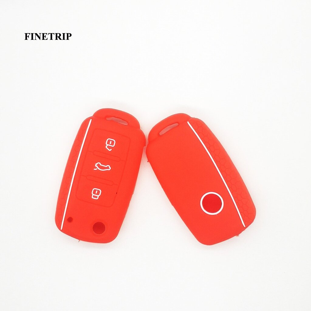 (Punainen-1kpl) Dont Touch My Key Cap Cover For VW Caddy Golf Jetta Polo Passat Scirocco Tiguan For Skoda Octavia Seat hinta ja tiedot | Lisätarvikkeet autoiluun | hobbyhall.fi