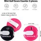 Golf Score Counter Mini Golf Stroke Counter 3 osaa hinta ja tiedot | Naisten lompakot | hobbyhall.fi