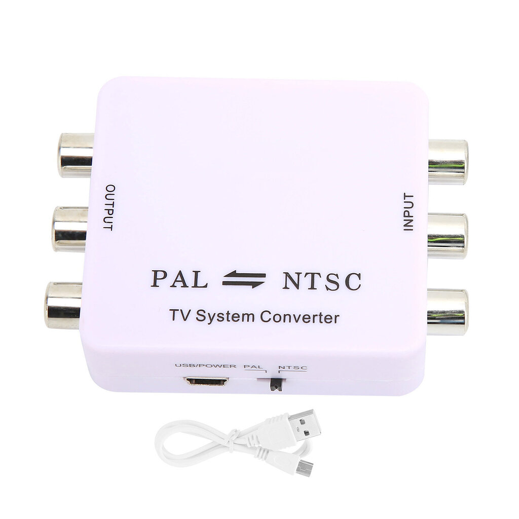 PAL/NTSC Format Converter Mini PAL NTSC Mutual Conversion Converter -sovitin DVD-soittimelle/tallentimelle ja erilaisille TV-järjestelmille hinta ja tiedot | Videokamerat | hobbyhall.fi