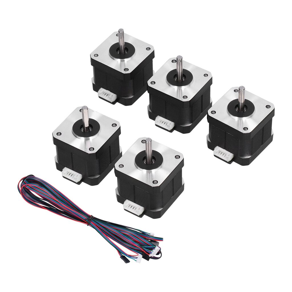 5 kpl Stepper Motor Erittäin tarkka vakaus Tasainen nopeus Alempi melu 0,9 astetta kolmiulotteinen tulostimen moottorikierre (1 musta ja 1 valkoinen) hinta ja tiedot | Ompelukoneet | hobbyhall.fi