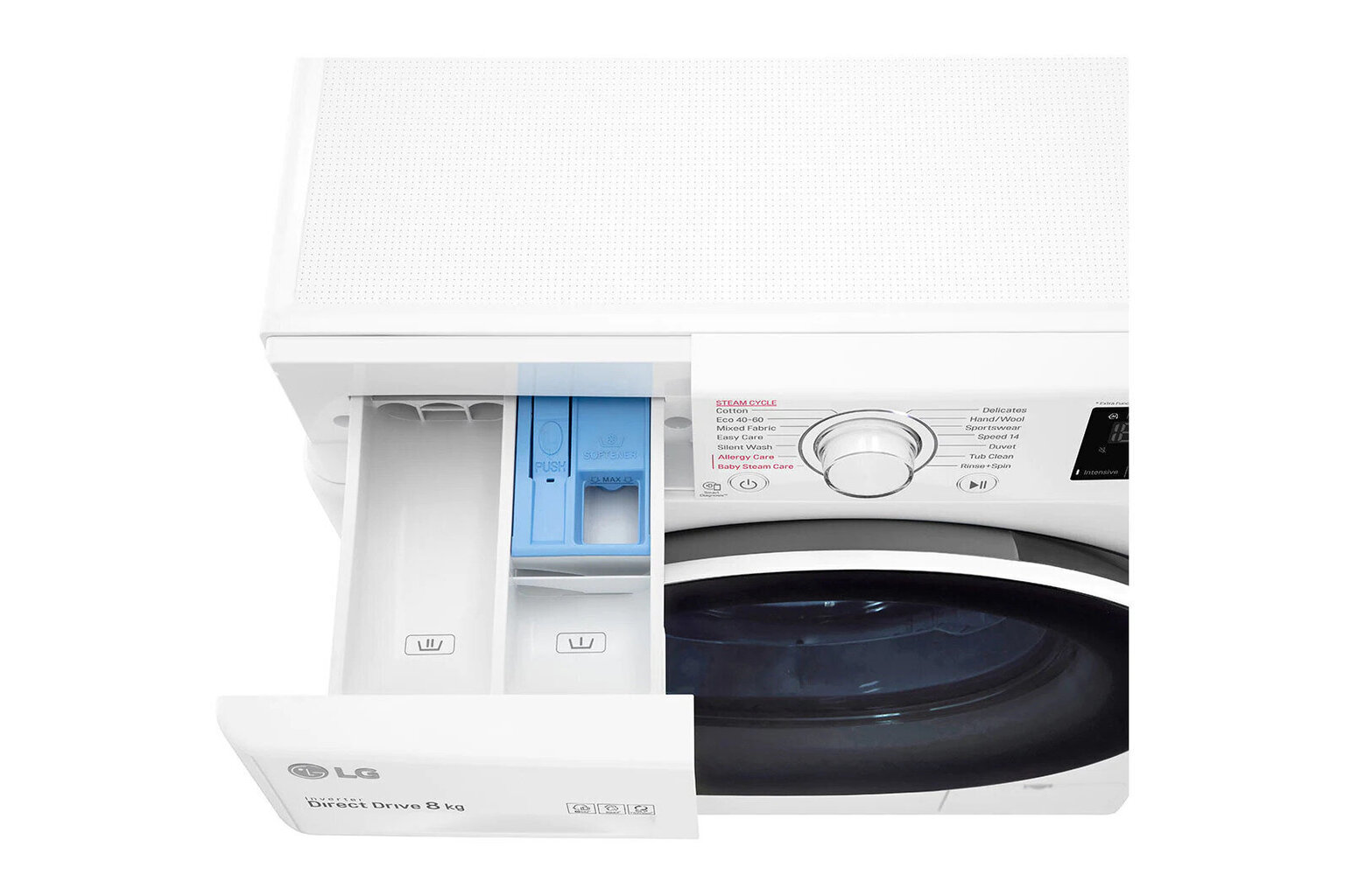 Edestä täytettävä pyykinpesukone LG F4WV328S0E, 8 kg 1400 k/min hinta ja tiedot | Pyykinpesukoneet | hobbyhall.fi