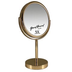 Gerard Brinard -meikkipeili, kultainen, kaksipuolinen +5 X, Ø18 cm (33 x19x8 cm) hinta ja tiedot | Kosmetiikkalaukut ja peilit | hobbyhall.fi