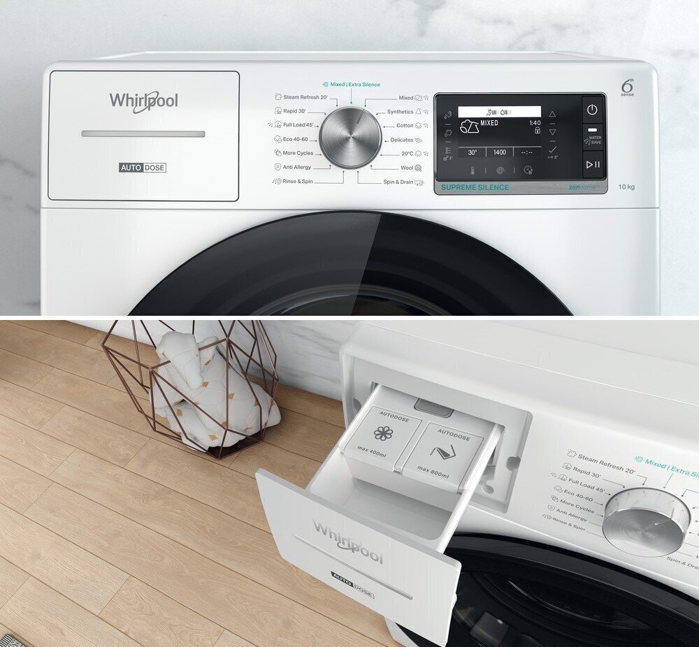 Whirlpool W8 W046WB EE hinta ja tiedot | Pyykinpesukoneet | hobbyhall.fi