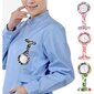 kpl Flowers Silikoni Sairaanhoitajakello Kello Paramedic Tunic Rintaneula F hinta ja tiedot | Kellot | hobbyhall.fi