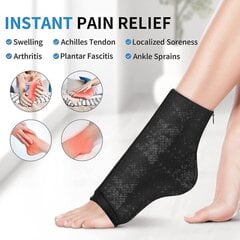 Ankle Ice Pack Dressing Reusable Gel Cold Compress for instant relief from plantar fasciitis, sprained ankles, and Achilles tendonitis (L) hinta ja tiedot | Kauneudenhoitotarvikkeet | hobbyhall.fi