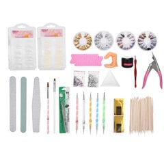 Manikyyrisetti Nail Art Dotting Pen tekojalokivi UV-geeli kynsiviila Kynsi Art Tools Kit hinta ja tiedot | Manikyyri ja pedikyyri | hobbyhall.fi