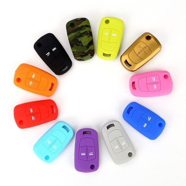 (Taivaansininen) Hot Car Key Cover Case Shell Fob for Vauxhall Opel Corsa Astra Vectra Signum 2 Buttons Key Shell