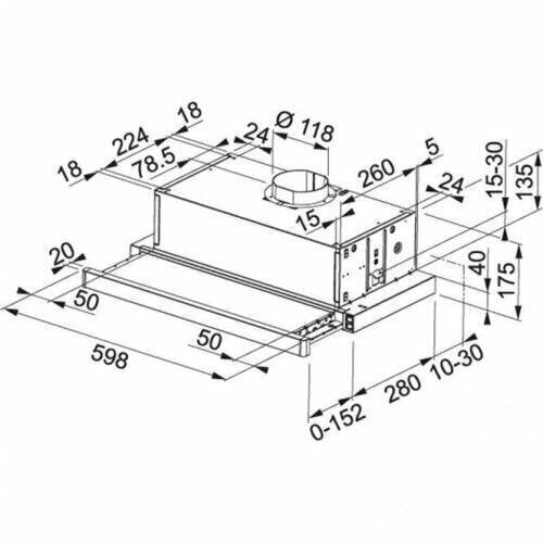 Franke FTC 601 BK GL hinta ja tiedot | Liesituulettimet | hobbyhall.fi