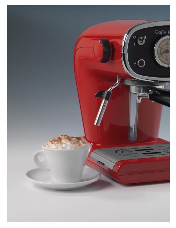 Espressokone Ariete 1388/30, punainen hinta ja tiedot | Kahvinkeittimet ja kahvikoneet | hobbyhall.fi