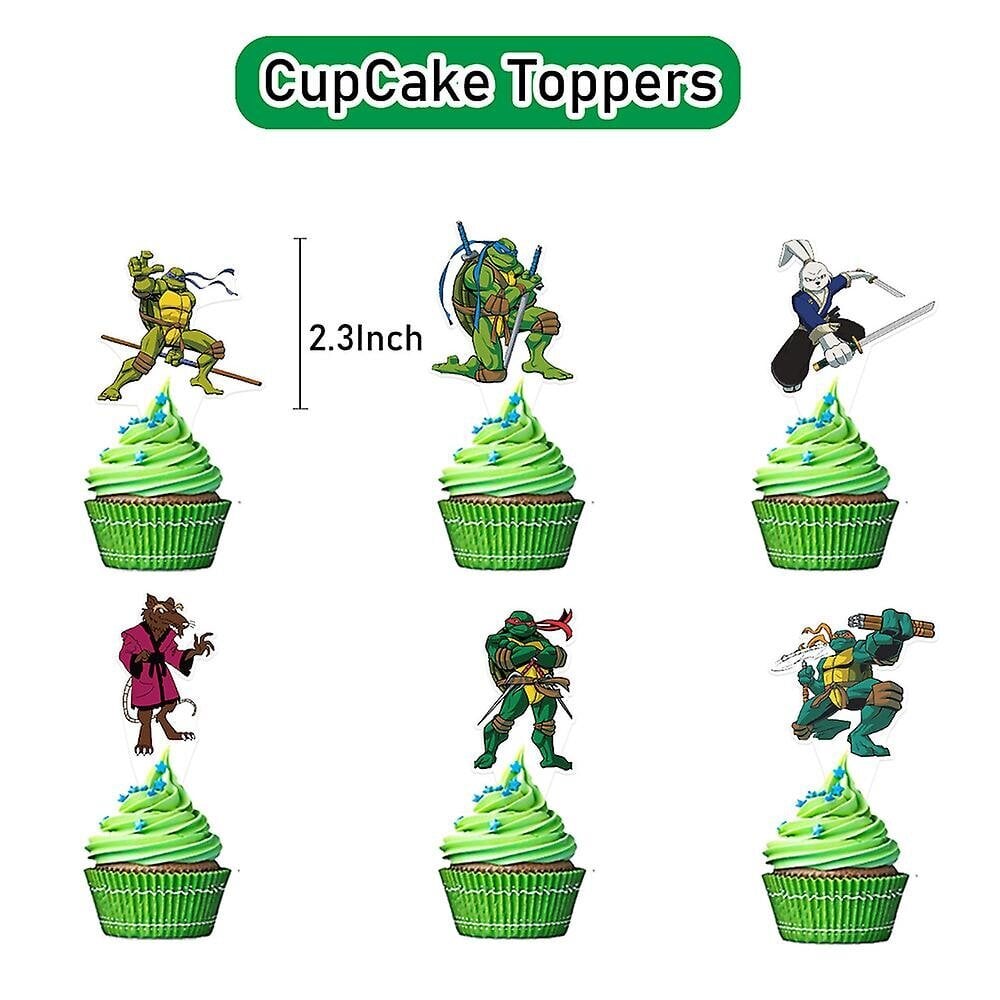 Teenage Mutant Ninja Kilpikonnat Teema Lasten Syntymäpäiväjuhlatarvikesarja Banneri Ilmapallosarja Kakku Cupcake Topperit Sisustussetti hinta ja tiedot | Liput | hobbyhall.fi