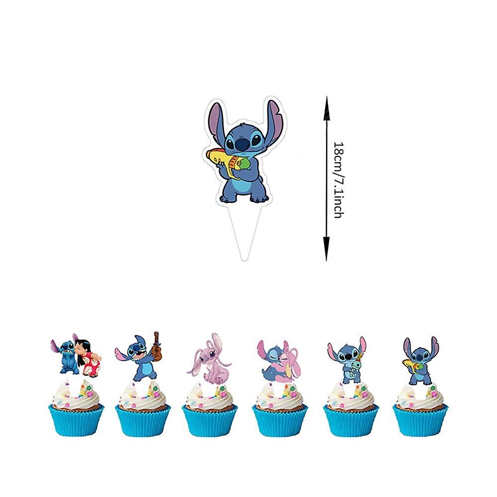 Stitch & Lilo Juhlatarvikkeet Koristeet Ilmapallot Cake Topper Banderollit hinta ja tiedot | Liput | hobbyhall.fi