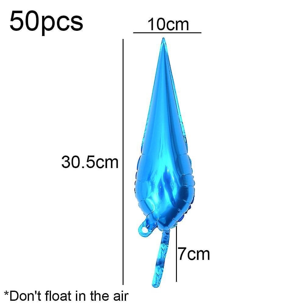 Tähtifolioilmapallot metalliset - 10x31cm, 50 kpl piikkiilmapallot joulukoristeet, uudenvuoden sisustus hinta ja tiedot | Liput | hobbyhall.fi