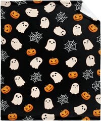 Halloween Cute Ghost Peitto Kurpitsa Hämähäkkiverkko Flanelli Heittopeitto Vuodesohvamatkoille All Season Lemmikit 40"x30" Halloween Söpöt Ghost Lemmikit 40"x30" hinta ja tiedot | Peitot | hobbyhall.fi