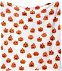 Halloween-peitto,oranssi Halloween Pumpkin Face -peitto,Halloween-kurpitsalahjat naisille,Halloween-flanellifleece-peitto kotiin Olohuoneen sängyn tuolin sisustukseen 60"x50" Halloween Pumpkin Face hinta ja tiedot | Peitot | hobbyhall.fi