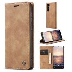 CASEME Retro Lompakkokotelo Samsung Galaxy S23 - Ruskea Brown hinta ja tiedot | Puhelimen lisätarvikkeet | hobbyhall.fi