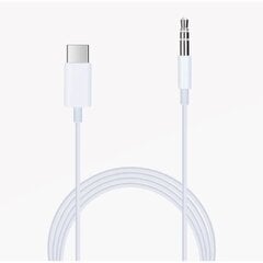 USB Type-C – 3,5 mm:n liitinsovitinkaapeli Realme V13:lle 5G Plug and Play -kaapeli kuulokkeille, autoradiolle… Vit hinta ja tiedot | Puhelimen lisätarvikkeet | hobbyhall.fi