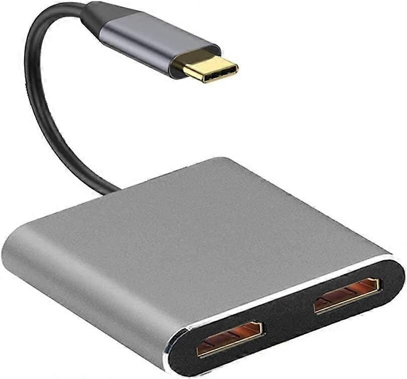 USB-tyypin C kannettavan tietokoneen telakointiasema, kaksinäyttöinen HDMI-kaksoisnäyttö, USB 3.0 -keskittimen sovitintelakka hinta ja tiedot | Adapterit | hobbyhall.fi