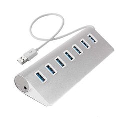 7-porttinen USB 3.0 -keskitin - nopea tiedonsiirto - 4 USB-porttia - USB-jakaja (7 porttia) hinta ja tiedot | Adapterit | hobbyhall.fi