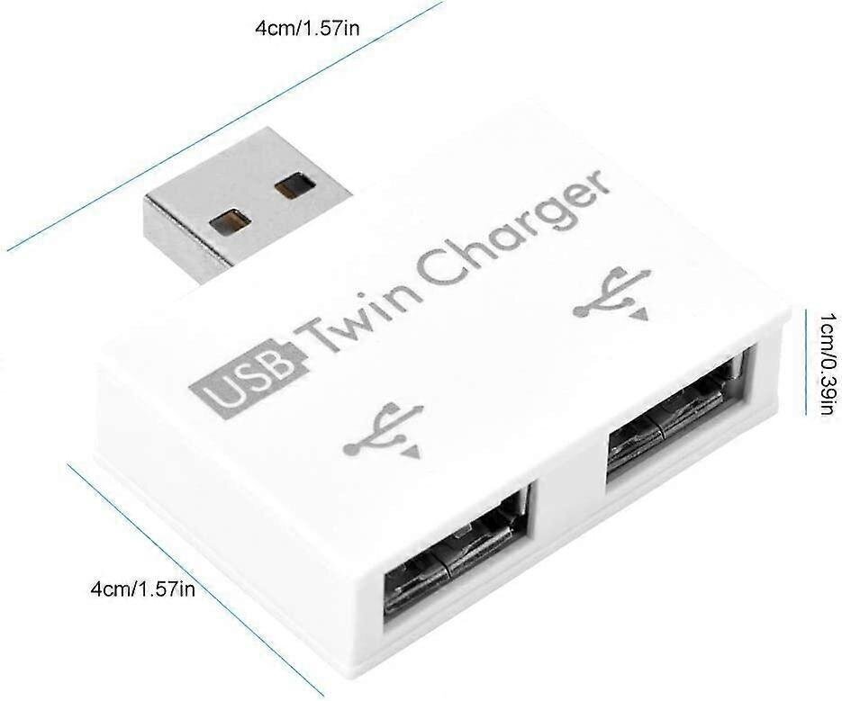 Mini-USB-keskitin, 2-porttinen USB-kaksoislataussovitinsarja, alumiiniseos + PC pieni / kannettava / kestävä / kestävä mini-USB-keskitin lataukseen hinta ja tiedot | Adapterit | hobbyhall.fi