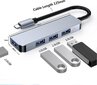 USB C -keskitin USB 3.0 Ohut alumiinikuori Type C - 4-porttinen USB 3.0 -sovitin, nopea USB-jakaja, yhteensopiva MacBook Airin, Mac Pron/Minin, iMacin, XPS:n, hinta ja tiedot | Adapterit | hobbyhall.fi