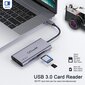 QGEEM QG-UH07-3 7-in-1 Type-C-telakointiasema Multi-Port USB-C Hub Tuki HD-yhteensopiva Chromebook Thunderbolt 3 hinta ja tiedot | Adapterit | hobbyhall.fi