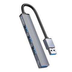 ORICO AH-A13 1*USB 3.0 + 3*USB 2.0 HUB 4-porttinen alumiiniseoksesta valmistettu USB-jakaja Macbook Pro PC -tietokoneelle hinta ja tiedot | Adapterit | hobbyhall.fi