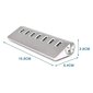 7 Usb 3.0 nopea USB-keskitin - kolmio alumiiniseos Seven tiedonsiirto USB-keskitin yhteensopiva PC, Imac, Macbook, Windows, USB Flash D hinta ja tiedot | Adapterit | hobbyhall.fi