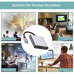 4in1 USB Type C -keskitin - Dual 4k HD -yhteensopiva latausportti Usb-c-telakointiasemasovittimen tuki Dua hinta ja tiedot | Adapterit | hobbyhall.fi