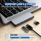 Sxbd USB C -keskitinsovitin, joka on yhteensopiva Macbook Pro/air 2020 2019 2018, 6 in 1 USB-c kanssa hinta ja tiedot | Adapterit | hobbyhall.fi