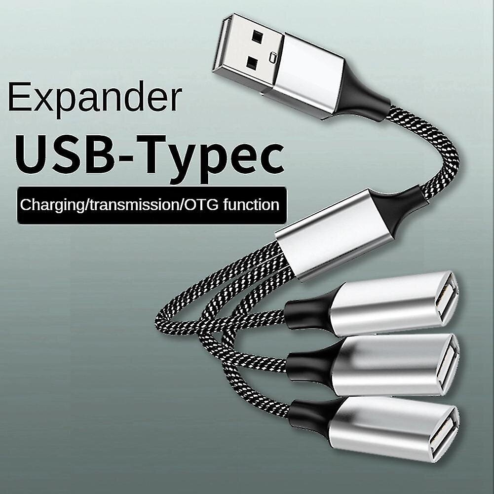 USB-USB 2.0 kolminkertainen usb-portti keskitin Otg-sovitin, USB A - 3 USB hinta ja tiedot | Adapterit | hobbyhall.fi