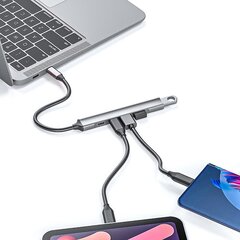 Nopea Type C -keskitin 5 in 1 -keskitin, USB 3.0/2.0 USB C ja 60 W teho PC:lle hinta ja tiedot | Adapterit | hobbyhall.fi