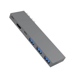 USB C -telakointiasema, 6-in-1 Type C -keskitin, -yhteensopiva, PD100W,USB C,3 USB-moniporttisovitin hinta ja tiedot | Adapterit | hobbyhall.fi