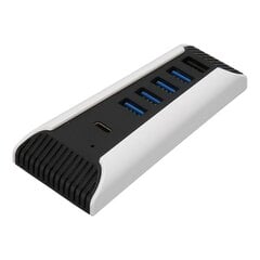 5-porttinen nopea USB-laajennuskeskitin 4 x USB 2.0 1 x USB-pikalatausportti 1 x USB C Plug and Play USB-keskitin PS5:lle hinta ja tiedot | Adapterit | hobbyhall.fi