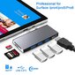 Pro 6 5 4 Hub 5 in 1 -USB-telakointiasemalle, jossa on 4K-yhteensopiva 2 porttia USB 3.0 -muistikorttipaikka R hinta ja tiedot | Adapterit | hobbyhall.fi