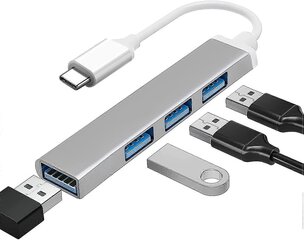 4-porttinen USB C -keskitin USB Type C - USB 3.0 -keskitinsovitin Yhteensopiva Macbookille, Mac Prolle/Minille, iMacille, Surface Prolle, XPS:lle, kannettavalle PC:lle, USB-muistitikuille hinta ja tiedot | Adapterit | hobbyhall.fi