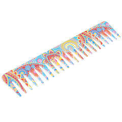 Wide Tooth Comb Exquisite Pattern Travel Kannettava hiusten irrotuskampa muotoilutyökalu märille kuiville hiuksilleC60-7 leveähammaskampa hinta ja tiedot | Suoristusraudat ja kihartimet | hobbyhall.fi