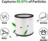 Paljon 2 suodatinta ja pahvi HEPA de rechange avec couvercle, yhteensopivat avec Shop-Vac Shop Vac 90304, 90350, 9033, 903-04-00, 9030400, 90585 5 gallonaa et plus hinta ja tiedot | Pölynimureiden lisätarvikkeet | hobbyhall.fi