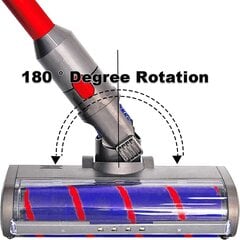 Turbo sähkömoottorilla varustettu pyörivä harja, joka on yhteensopiva Dyson V7 V8 V10 V11 pehmeälle telalle parkettilaatoille ja automaattiselle led-valolle hinta ja tiedot | Pölynimureiden lisätarvikkeet | hobbyhall.fi