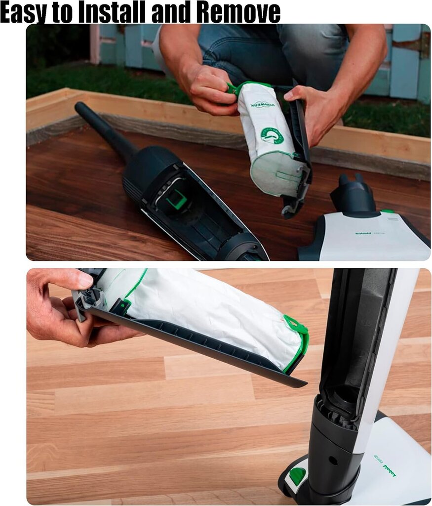 Kit pussi aspirateur yhteensopiva kaada Vorwerk Folletto VB100 FP100-12 pussia + 2 suodatinta moteur + 12 hajustetta hinta ja tiedot | Pölynimureiden lisätarvikkeet | hobbyhall.fi