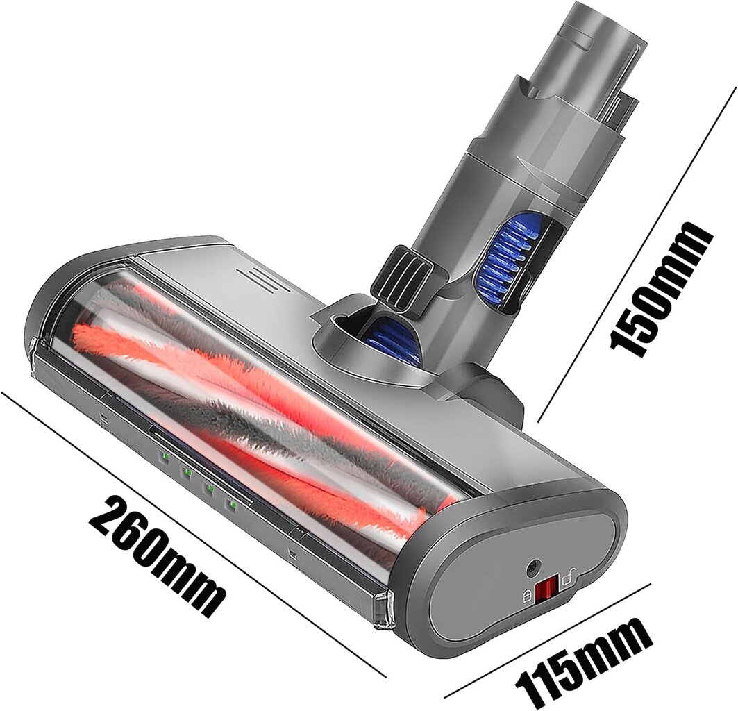 Brosse motorsport yhteensopiva Dyson V6 DC58 DC59 DC61 DC62 Rouleau kanssa poils sekoittaa kiintoaineita lumière verte takia hinta ja tiedot | Pölynimureiden lisätarvikkeet | hobbyhall.fi