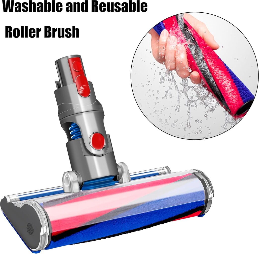 Brosse motorisée à rouleau souple yhteensopiva Dyson V7 V8 V10 V11 V15 sopiva au sol dur hinta ja tiedot | Pölynimureiden lisätarvikkeet | hobbyhall.fi