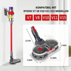 Sähköinen moppitarvike Dyson V15 V11 V10 V8 V7:lle 6 pestävällä mopilla hinta ja tiedot | Pölynimureiden lisätarvikkeet | hobbyhall.fi