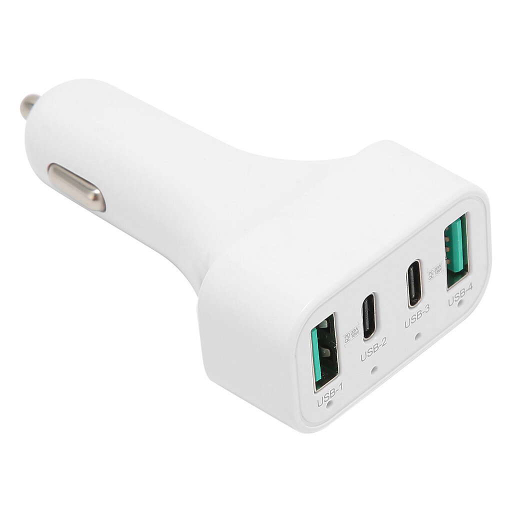 40 W USB C -pikalaturi 4-porttinen autolaturisovitin Dual Type C ja USB A -portit PD QC3.0 tupakansytyttimen sovitin hinta ja tiedot | Auton akkulaturit | hobbyhall.fi