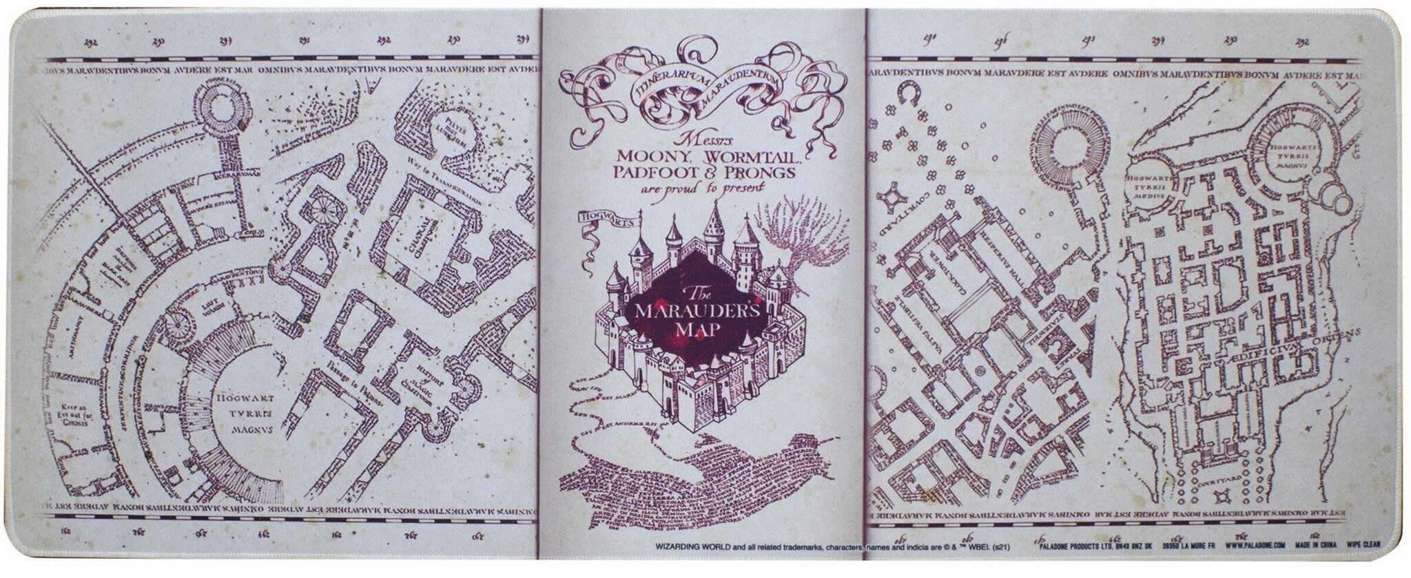 Harry Potter Marauders Map Desk Mat, 30x80cm hinta ja tiedot | Pelien oheistuotteet | hobbyhall.fi