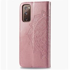 Samsung Galaxy S20 FE - Mandala Nahkakotelo - Rose Gold Rose Gold Rose Gold hinta ja tiedot | Puhelimen kuoret ja kotelot | hobbyhall.fi