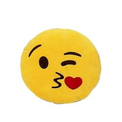 Emotional Icon Keltainen Face Throw Tyynytyyny 32x32cm CBG väri: Kiss hinta ja tiedot | Tyynyt | hobbyhall.fi