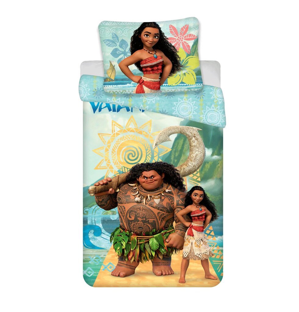 Vuodevaatteet 140x200 Vaiana (Moana), 2 osaa hinta ja tiedot | Vuodevaatteet lapsille | hobbyhall.fi